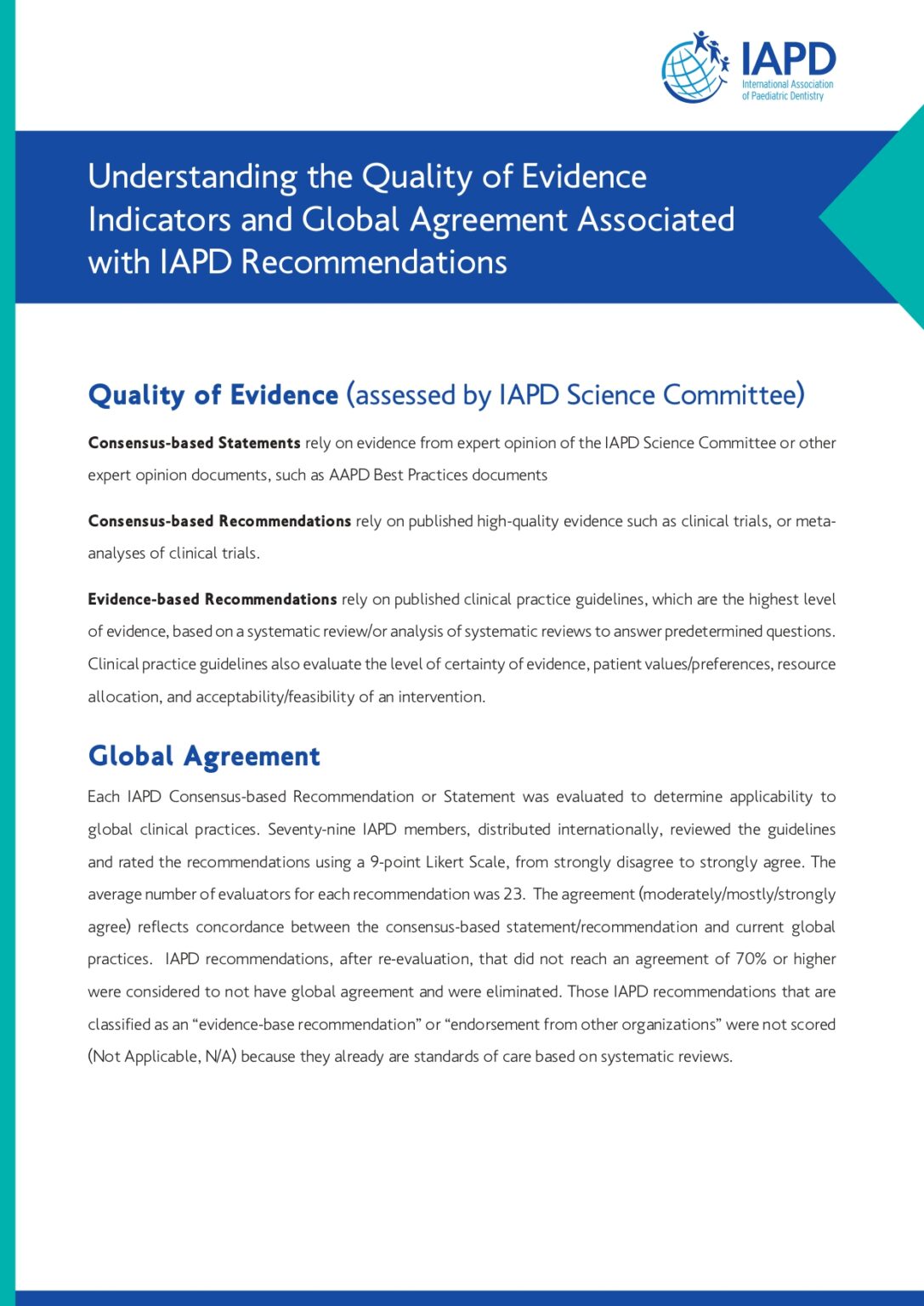 Normal Iapd Notes IAPD Consensus Recommendations – IAPD