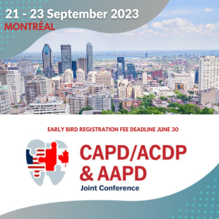 CAPD/ACDP - AAPD 2023 Joint Conference in  Montréal, Canada 
